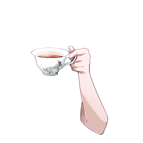 ティーカップ&ポット【高画質、商用利用権】