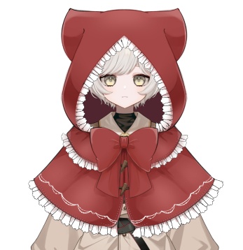 耳付き赤ずきん【高画質、商用利用権】