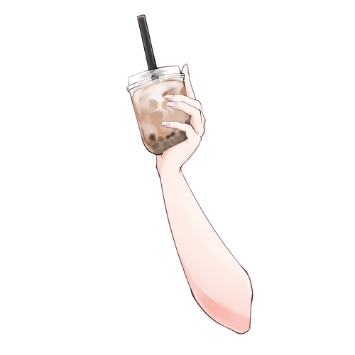 タピオカミルクティー【高画質、商用利用権】