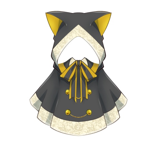 シックな猫耳フード 【高画質、商用利用権】