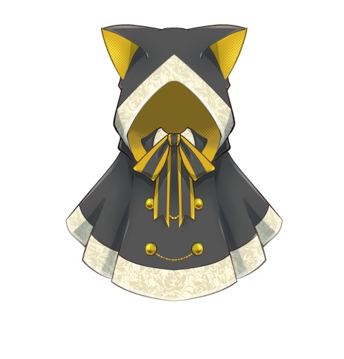 シックな猫耳フード 【高画質、商用利用権】