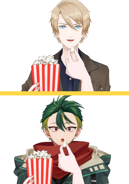 ポップコーンハンド【高画質、商用利用権】