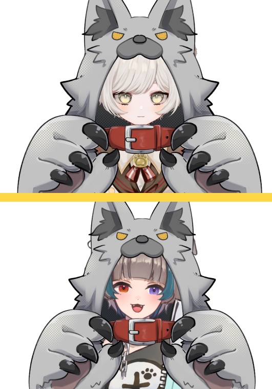 狼頭巾【高画質、商用利用権】