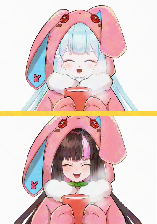 うさぎ部屋着【高画質、商用利用権】