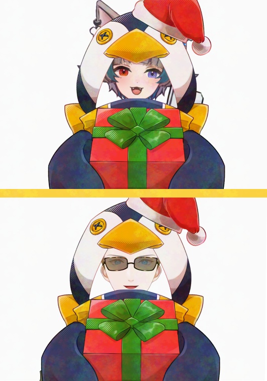 ペンギンサンタ【高画質、商用利用権】