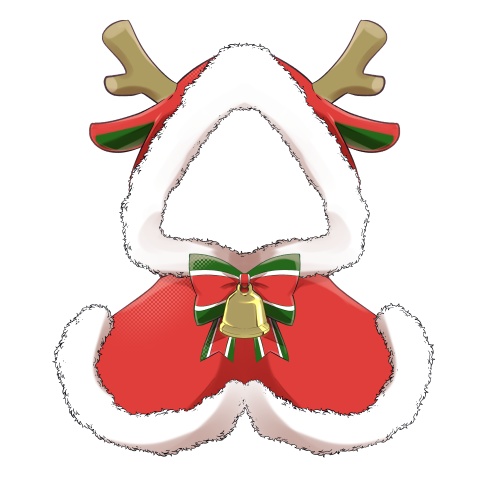 トナカイサンタ【高画質、商用利用権】