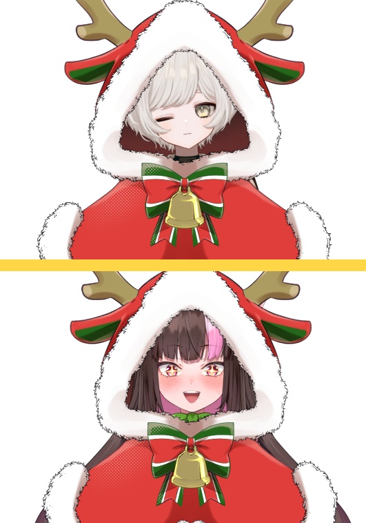 トナカイサンタ【高画質、商用利用権】