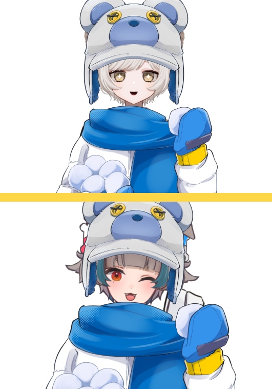 シロクマ防寒具【高画質、商用利用権】