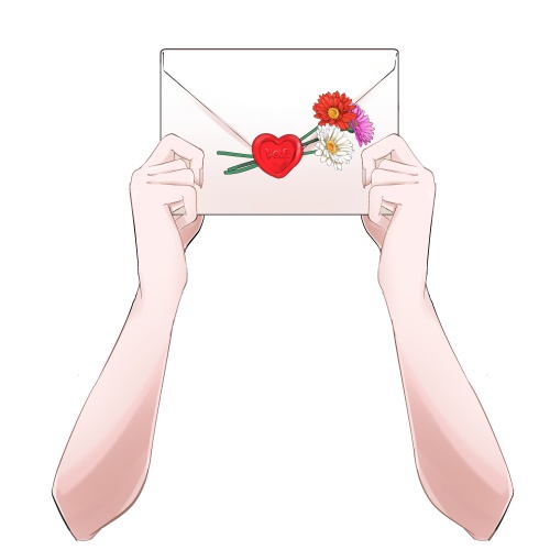 ラブレターハンド【高画質、商用利用権】