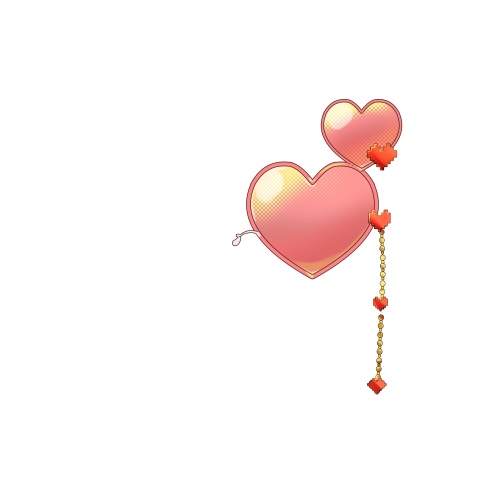 ハートモノクル【高画質、商用利用権】