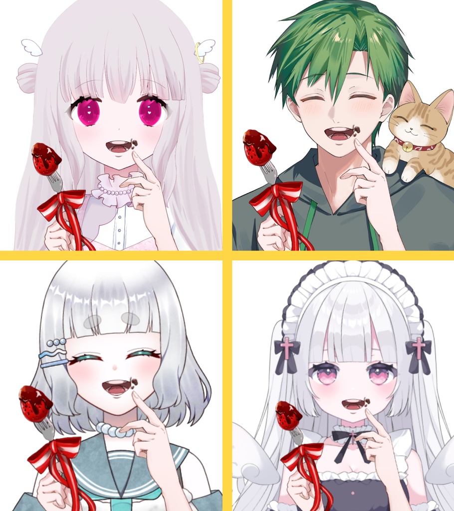 苺フォーク【高画質、商用利用権】