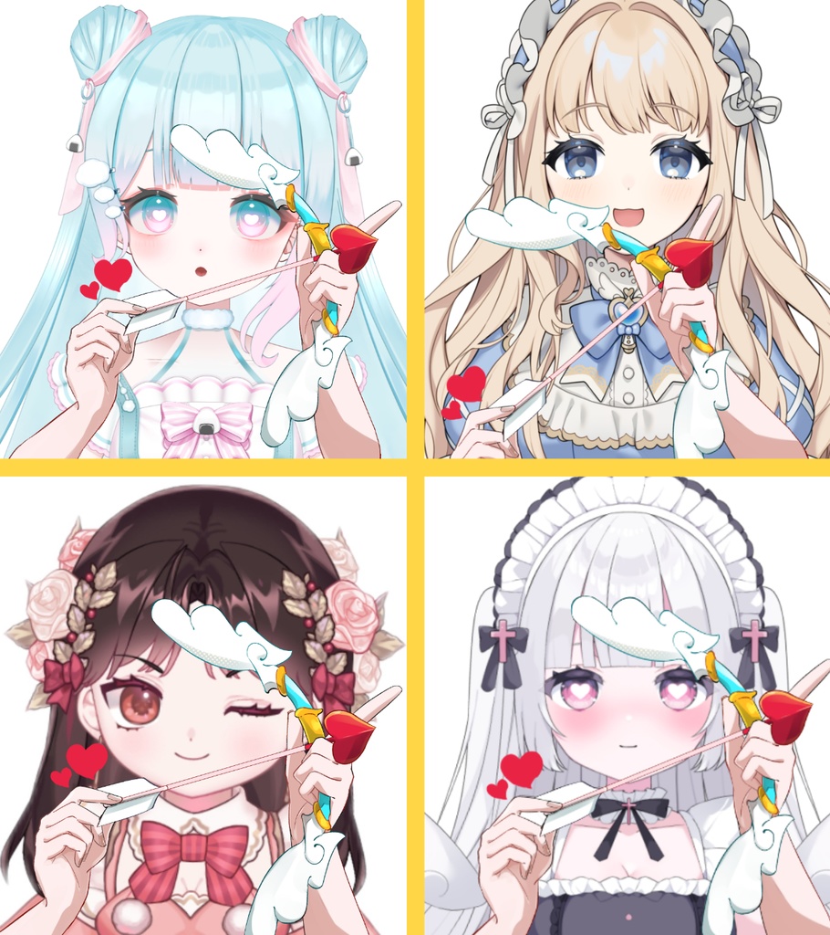 ハートボウ【高画質、商用利用】