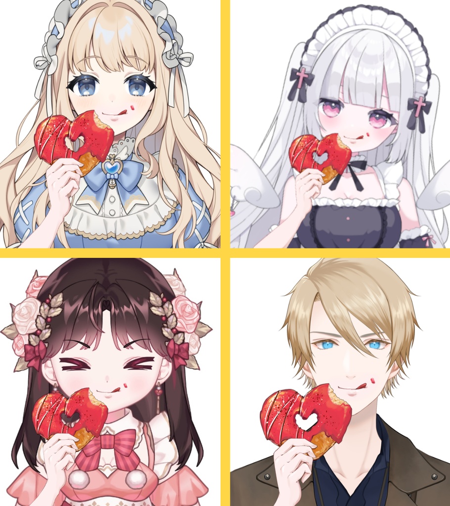 ハートドーナ【高画質、商用利用】