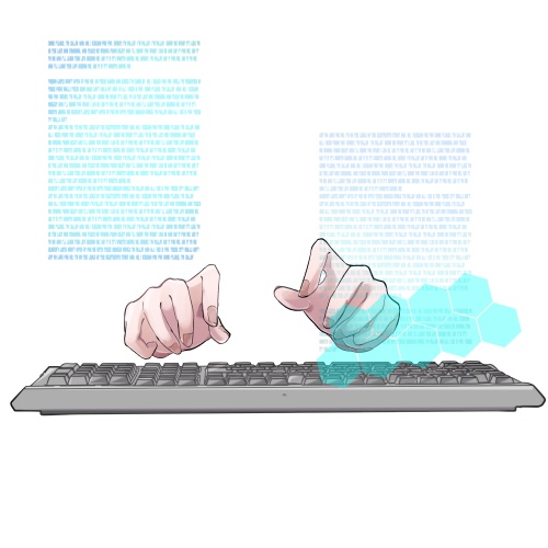 キーボードハンド【高画質、商用利用】