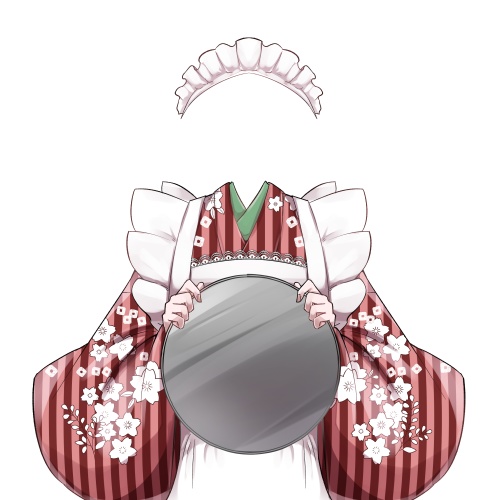 和風メイド衣装【高画質、商用利用】