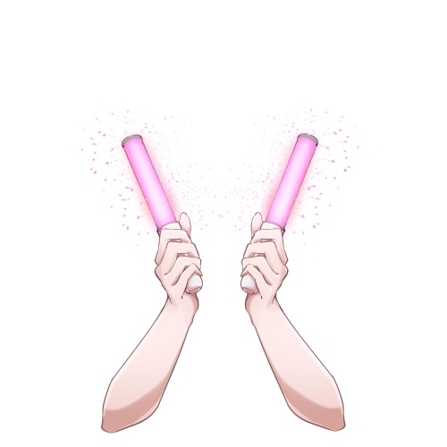 ペンライトハンド【高画質、商用利用】