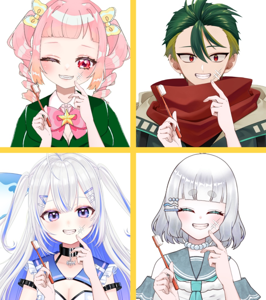 ハブラシハンド【高画質、商用利用】