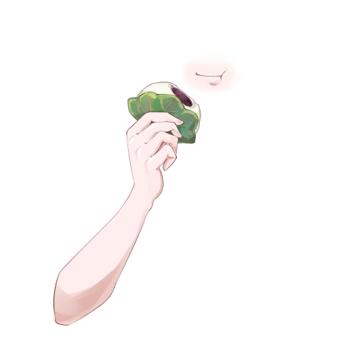 柏餅ハンド【高画質、商用利用】