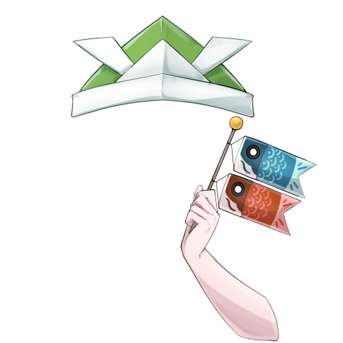 鯉のぼりハンド【高画質商用利用】