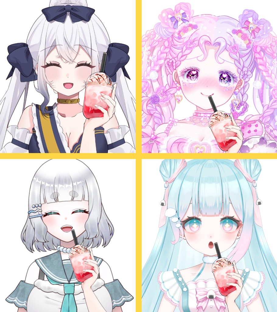 苺フラペチーノ【高画質商用利用】
