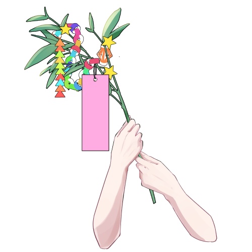 七夕ハンド【高画質商用利用】