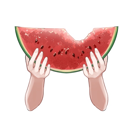 スイカハンド【高画質商用利用】