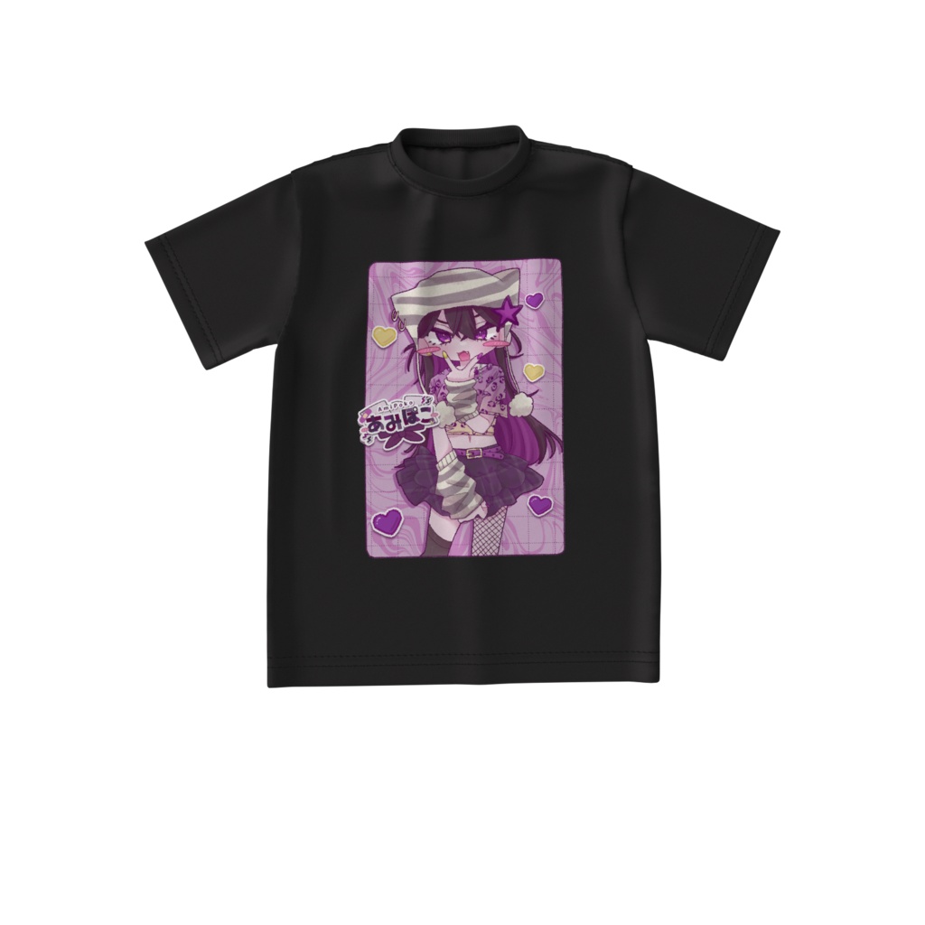 サブカルぽこ♡Tシャツ(黒)