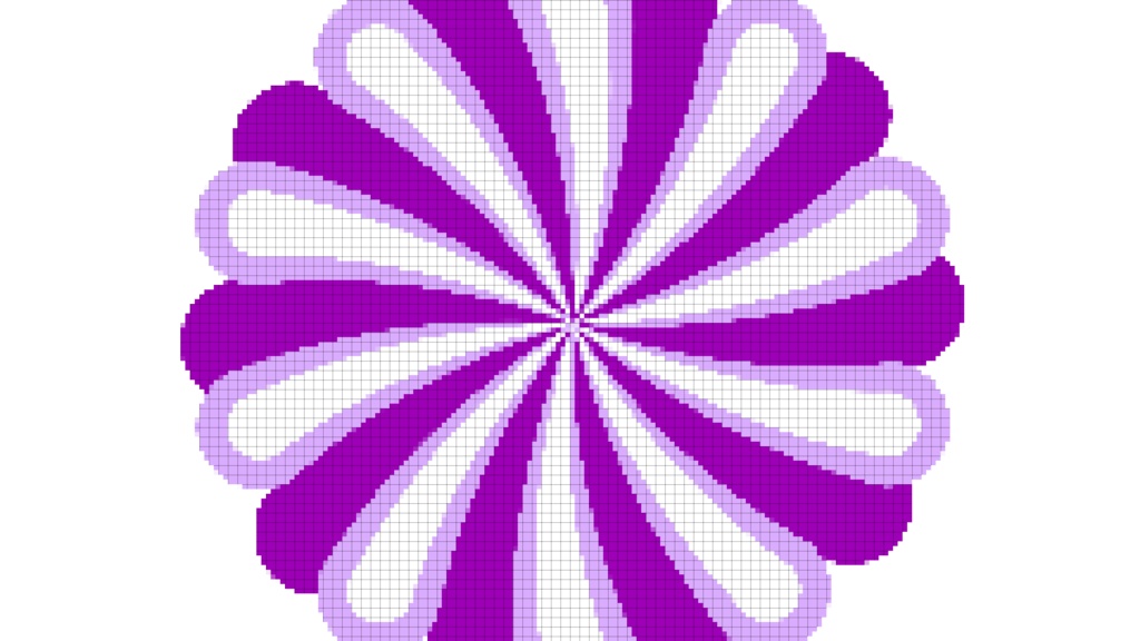 【トランジション】8bit風パラソル螺旋トランジション