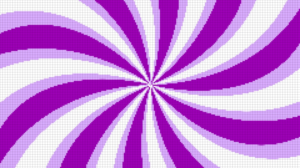 【トランジション】8bit風パラソル螺旋トランジション