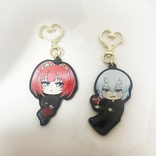 バレンタイン風アクリルキーホルダー　全2種