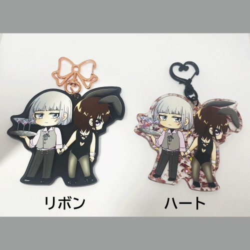 バニーアクリルキーホルダー　全2種