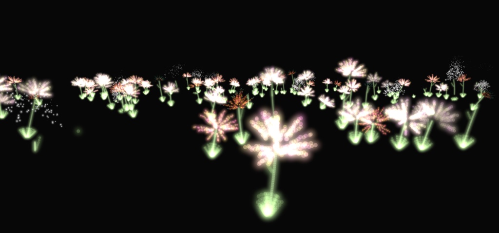 触れる?!花パーティクル