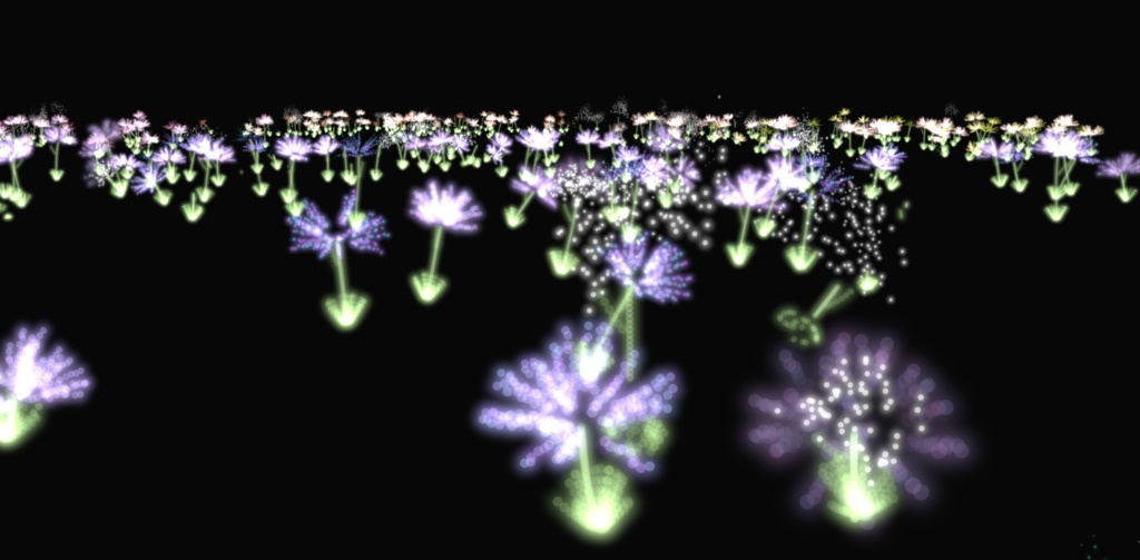 触れる?!花パーティクル