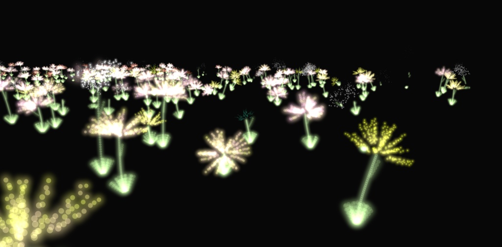 触れる?!花パーティクル