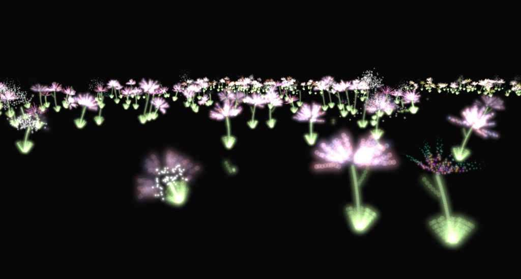 触れる?!花パーティクル