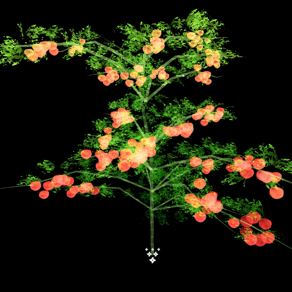 触れる?!農園パーティクル