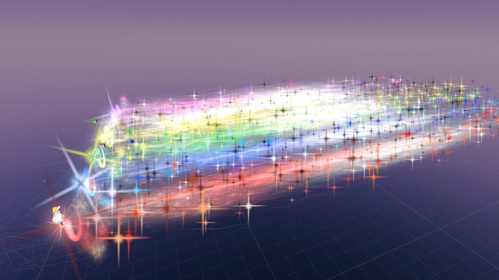 宇宙を感じるビームパーティクル