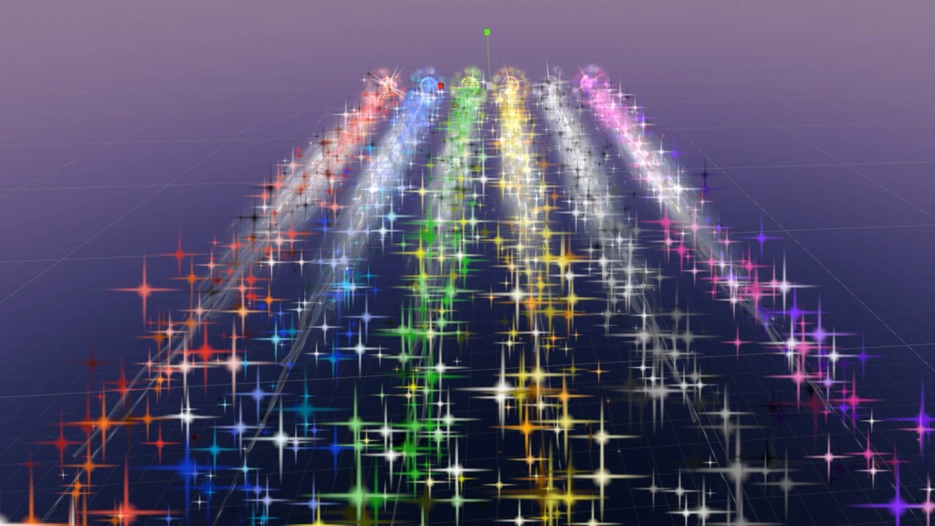 宇宙を感じるビームパーティクル