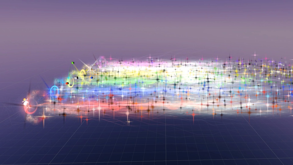 宇宙を感じるビームパーティクル