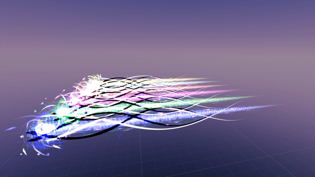 魔王が撃ってきそうなビームパーティクル