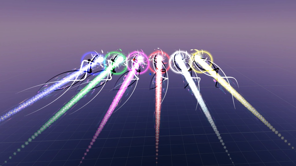 魔王が撃ってきそうなビームパーティクル