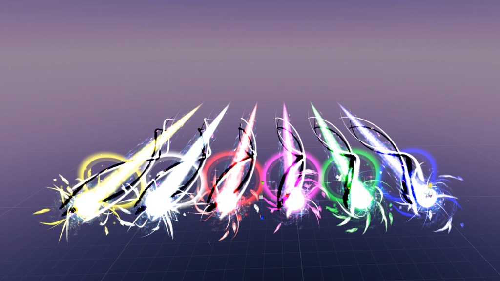 魔王が撃ってきそうなビームパーティクル