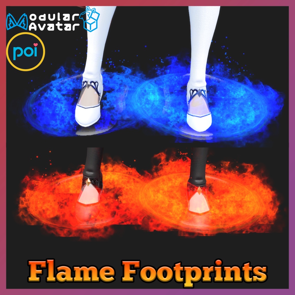 Flame Footprints Particle
