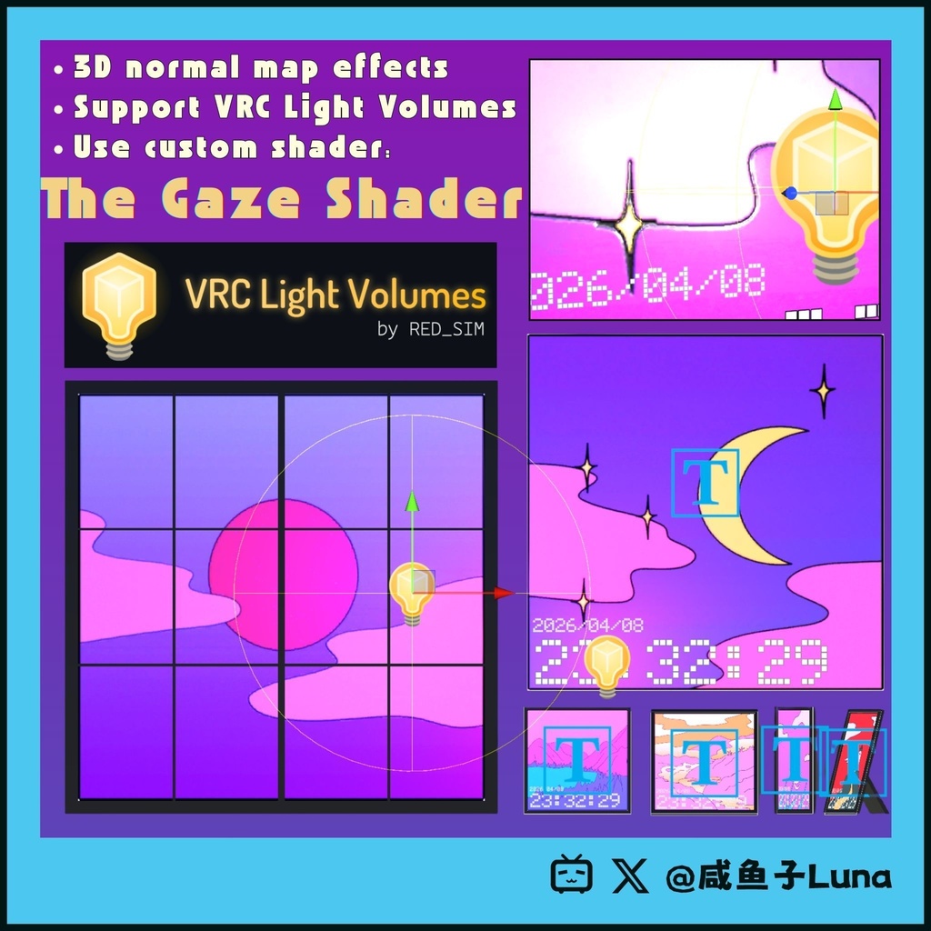 🕒ダイナミック12風景時計🕒【Udonワールドギミック】