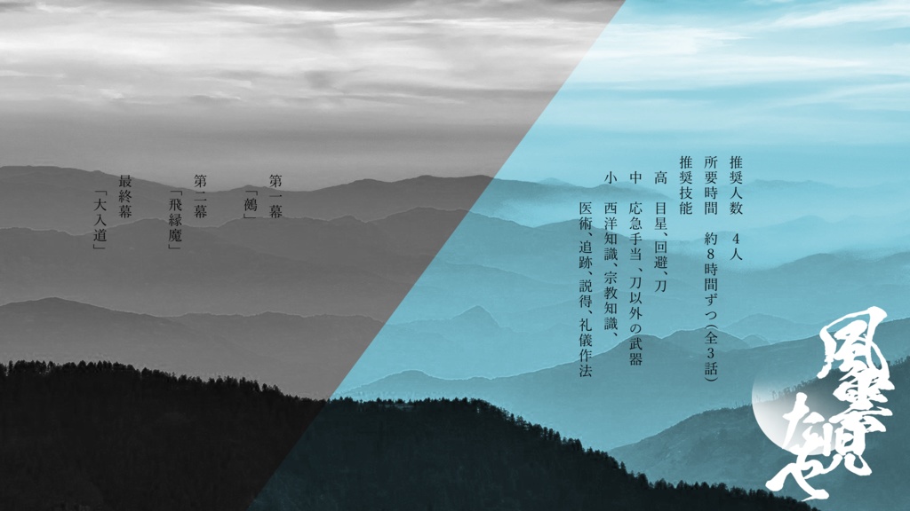 CoC幕末シナリオ「風雲児たちへ」