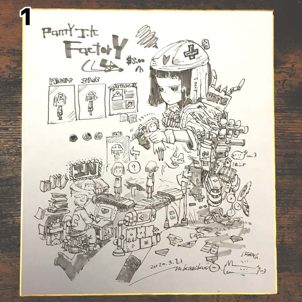 原画（色紙 大）