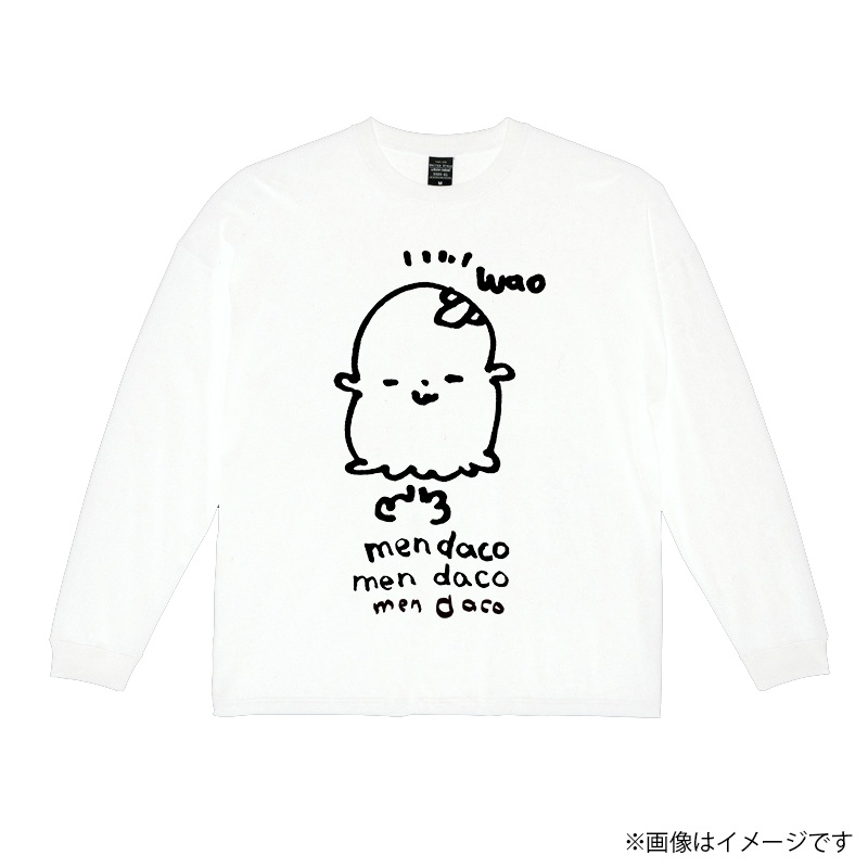 【新作ビッグシルエットロングTシャツ】めんだこ （再販未定）