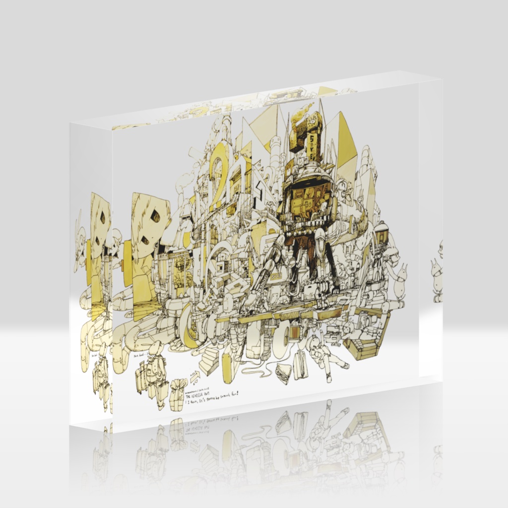 【アクリルブロック】4足歩行隠れ家マシン