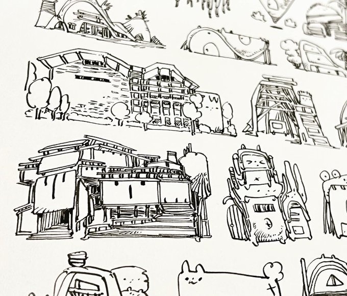 【画集】houses【おうち1000コ描いてみた】