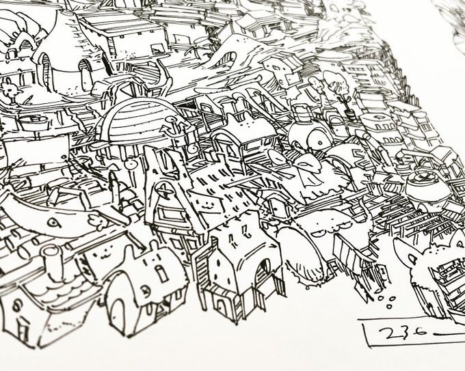 【画集】houses【おうち1000コ描いてみた】